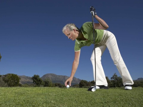 golfing