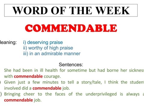 commendable