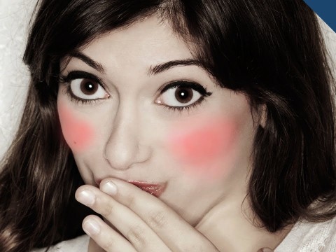 blushingly