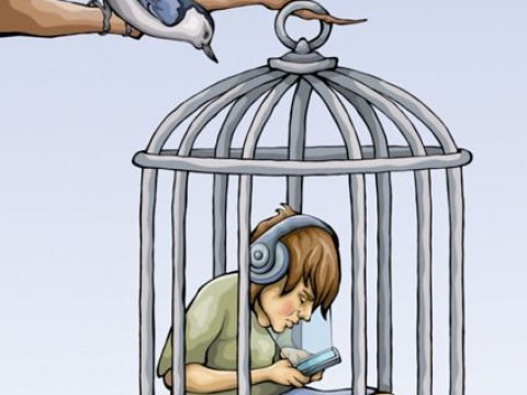 caged