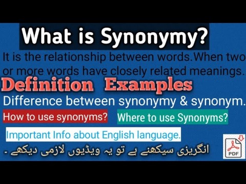 synonymy
