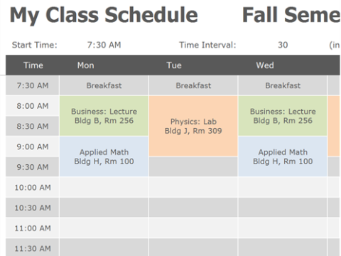 scheduled