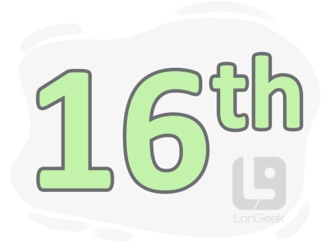 sixteenth
