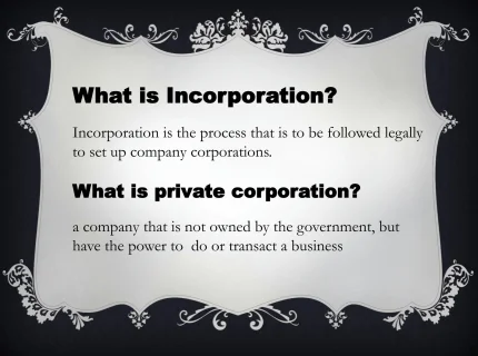 incorporation