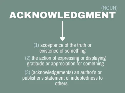 acknowledgement