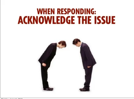 acknowledged