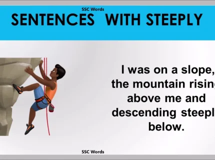 steeply