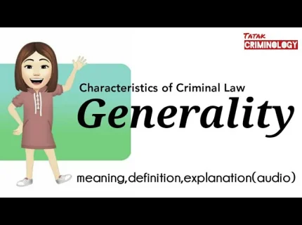 generality
