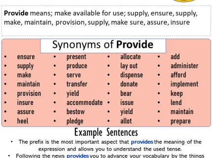 provide