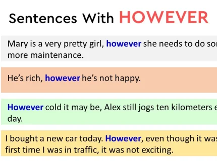 however