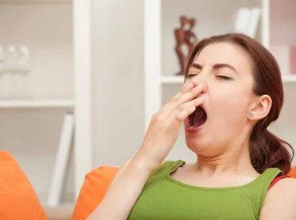 yawning