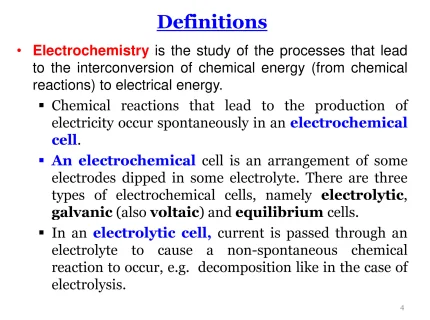 electrochemistry