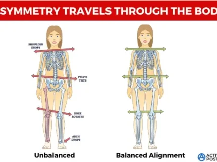asymmetrically