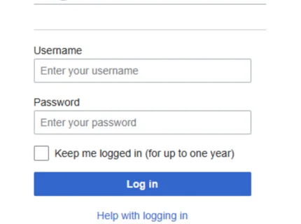 log in